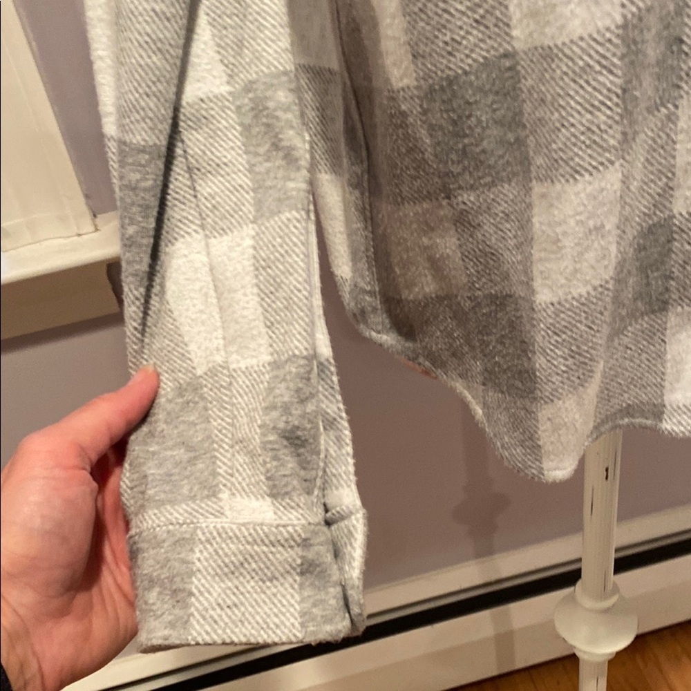 Faherty Gray Plaid Button Down Shirt - image 3